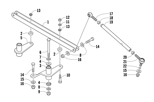 Parts Diagram for Arctic Cat 2003 4-STROKE TRAIL SNOWMOBILE TIE ROD ASSEMBLY