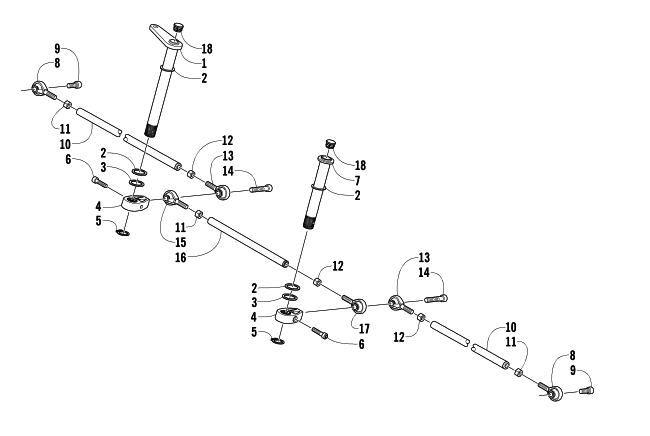 Parts Diagram for Arctic Cat 2004 FIRECAT 600 SNO PRO 1 SNOWMOBILE TIE ROD ASSEMBLY