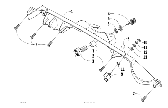 Parts Diagram for Arctic Cat 2003 FIRECAT 700 EFI SNOWMOBILE CONSOLE AND SWITCH ASSEMBLY