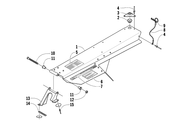 Parts Diagram for Arctic Cat 2003 PANTHER 370 R SNOWMOBILE BELT GUARD ASSEMBLY
