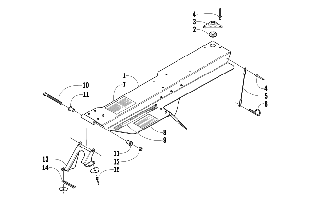 Parts Diagram for Arctic Cat 2003 MOUNTAIN CAT 570 SNOWMOBILE BELT GUARD ASSEMBLY