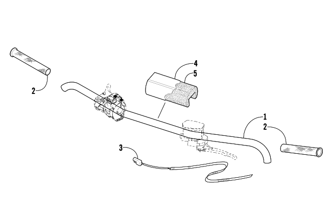 Parts Diagram for Arctic Cat 2003 Z 440 SNO PRO SNOWMOBILE HANDLEBAR ASSEMBLY
