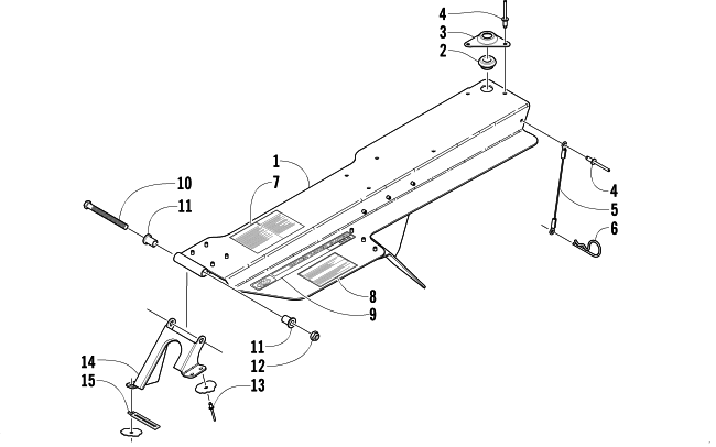 Parts Diagram for Arctic Cat 2003 PANTHER 570 ESR () SNOWMOBILE BELT GUARD ASSEMBLY