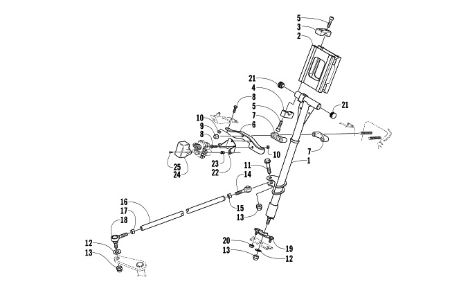 Parts Diagram for Arctic Cat 2003 440 SNO PRO L/C SNOWMOBILE STEERING POST ASSEMBLY