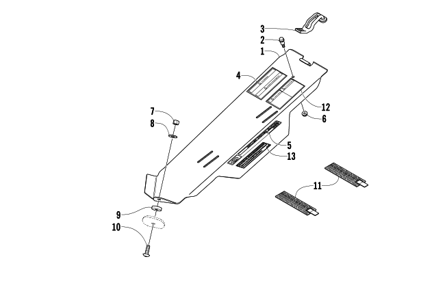 Parts Diagram for Arctic Cat 2003 440 SNO PRO L/C SNOWMOBILE BELT GUARD ASSEMBLY