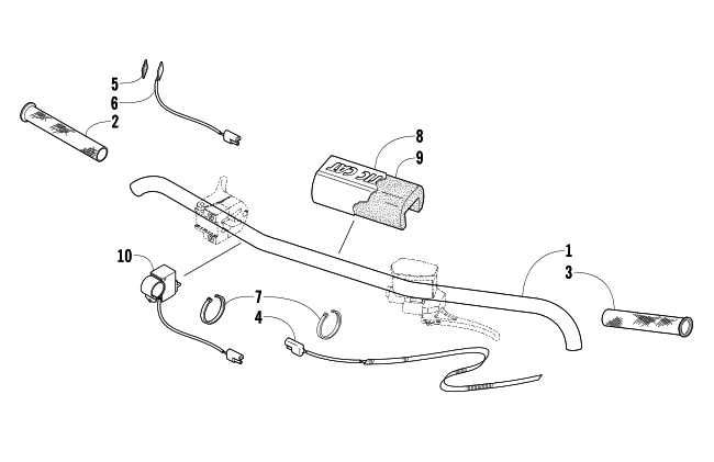 Parts Diagram for Arctic Cat 2003 440 SNO PRO L/C SNOWMOBILE HANDLEBAR ASSEMBLY