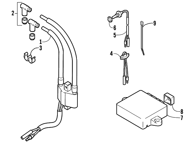 Parts Diagram for Arctic Cat 2004 FIRECAT 600 EFI EARLY BUILD SNOWMOBILE ELECTRICAL