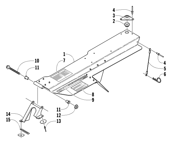 Parts Diagram for Arctic Cat 2004 MOUNTAIN CAT 570 SNOWMOBILE BELT GUARD ASSEMBLY