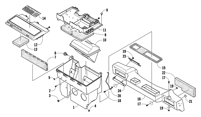 Parts Diagram for Arctic Cat 2004 Z 440 LX SNOWMOBILE AIR SILENCER ASSEMBLY