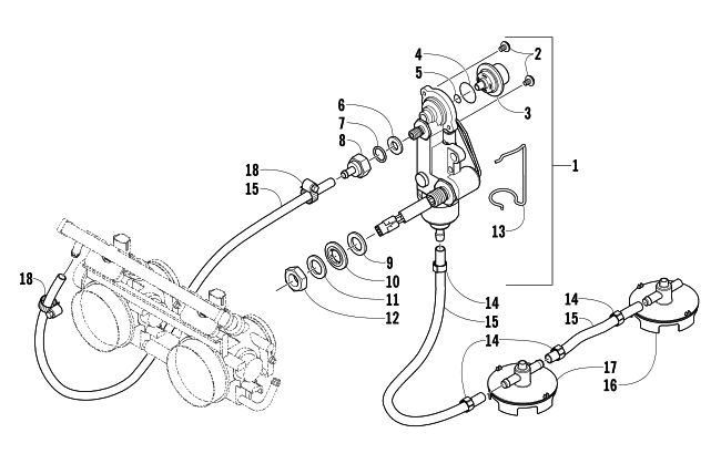 Parts Diagram for Arctic Cat 2004 FIRECAT 600 EFI EARLY BUILD SNOWMOBILE FUEL PUMP ASSEMBLY