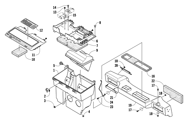 Parts Diagram for Arctic Cat 2004 Z 570 LX SNOWMOBILE AIR SILENCER ASSEMBLY