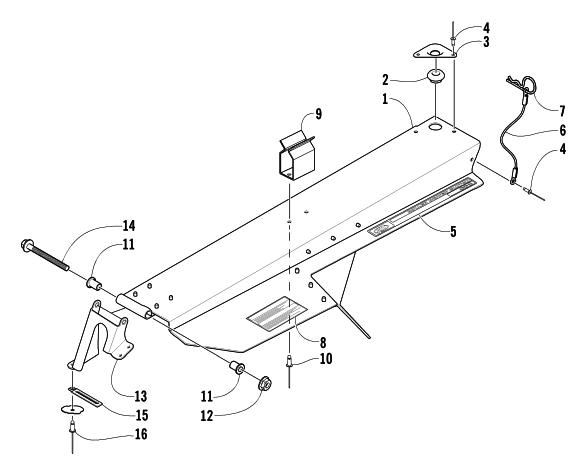 Parts Diagram for Arctic Cat 2004 PANTERA 800 EFI SNOWMOBILE BELT GUARD ASSEMBLY