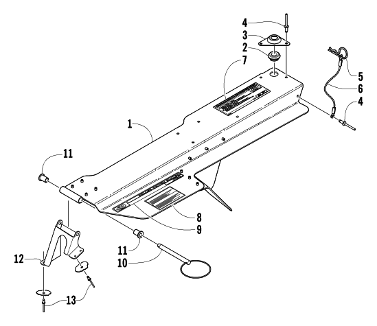 Parts Diagram for Arctic Cat 2004 T660 TOURING SNOWMOBILE BELT GUARD ASSEMBLY