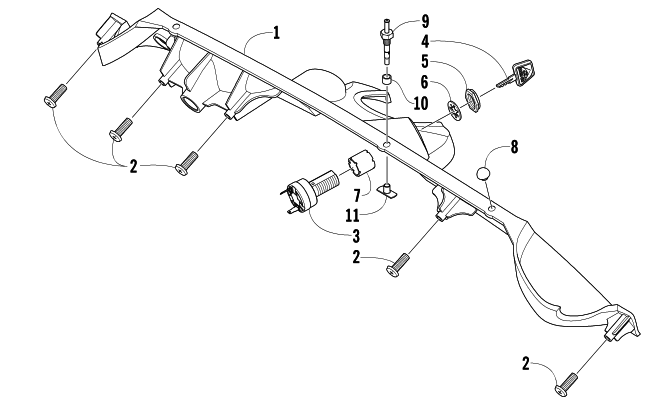 Parts Diagram for Arctic Cat 2004 SABERCAT 700 EFI LX SNOWMOBILE CONSOLE AND SWITCH ASSEMBLY