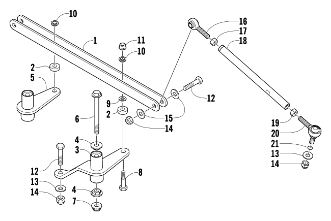 Parts Diagram for Arctic Cat 2006 T660 TURBO TOURING LE SNOWMOBILE TIE ROD ASSEMBLY