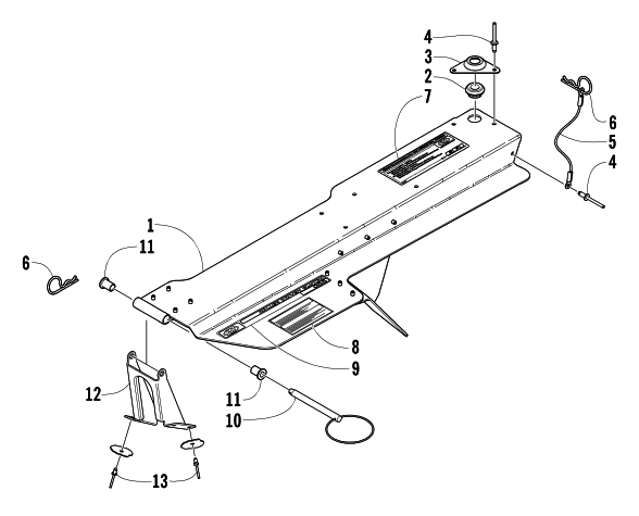 Parts Diagram for Arctic Cat 2004 BEARCAT WIDE TRACK SNOWMOBILE BELT GUARD ASSEMBLY