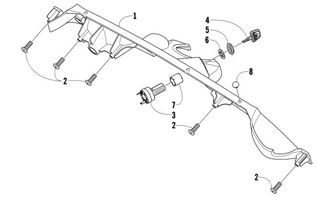 Parts Diagram for Arctic Cat 2004 FIRECAT 700 EFI SNOWMOBILE CONSOLE AND SWITCH ASSEMBLY