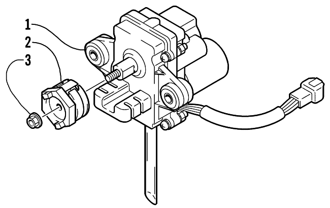 Parts Diagram for Arctic Cat 2007 F8 EFI SNOWMOBILE SERVOMOTOR ASSEMBLY