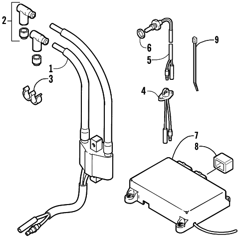Parts Diagram for Arctic Cat 2004 SABERCAT 700 EFI EXT SNOWMOBILE ELECTRICAL