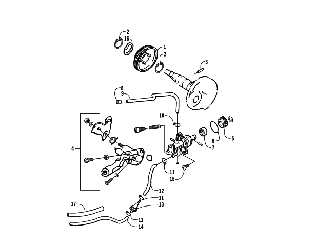 Parts Diagram for Arctic Cat 2005 50 Y-6 YOUTH ATV OIL PUMP ASSEMBLY