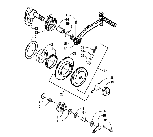 Parts Diagram for Arctic Cat 2005 50 Y-6 YOUTH ATV STARTER ASSEMBLY