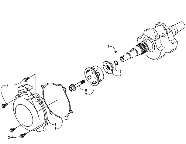 Parts Diagram for Arctic Cat 2004 650 V-2 4X4 FIS MRP NA ATV RECOIL STARTER