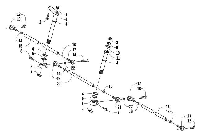 Parts Diagram for Arctic Cat 2004 ARCTIC CAT 440 SNO PRO SNOWMOBILE TIE ROD ASSEMBLY