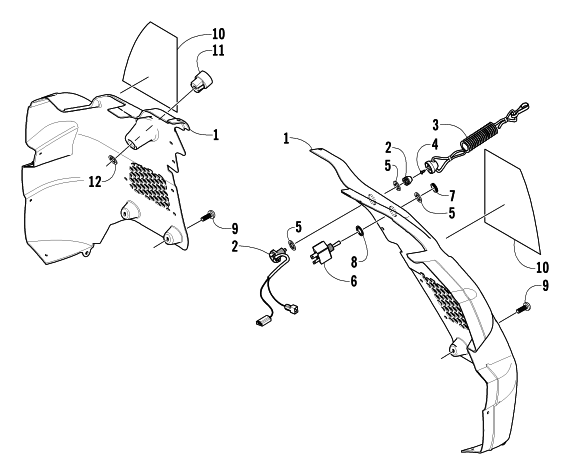 Parts Diagram for Arctic Cat 2004 ARCTIC CAT 440 SNO PRO SNOWMOBILE CONSOLE AND SWITCH ASSEMBLY