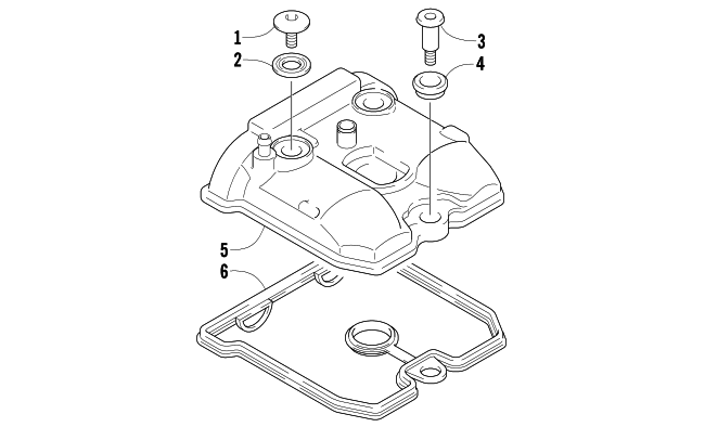 Parts Diagram for Arctic Cat 2007 400 DVX ATV CYLINDER HEAD COVER