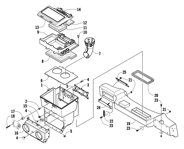 Parts Diagram for Arctic Cat 2004 ZR 900 EFI SNOWMOBILE AIR SILENCER ASSEMBLY