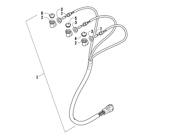 Parts Diagram for Arctic Cat 2007 400 DVX ATV INDICATOR LIGHT ASSEMBLY