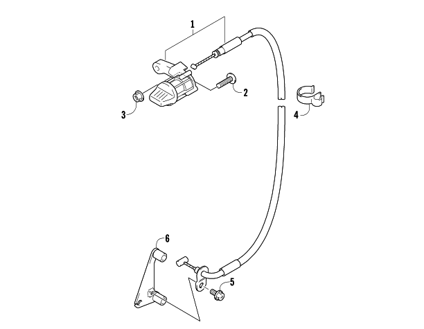 Parts Diagram for Arctic Cat 2004 400 DVX ATV REVERSE LOCK ASSEMBLY