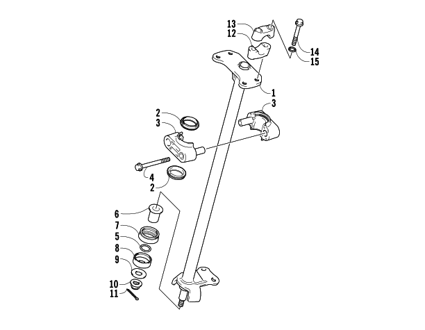 Parts Diagram for Arctic Cat 2004 400 DVX ATV STEERING POST ASSEMBLY