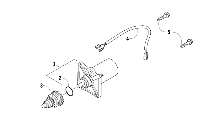Parts Diagram for Arctic Cat 2004 90 Y-12 YOUTH 4-STROKE ATV STARTER MOTOR ASSEMBLY
