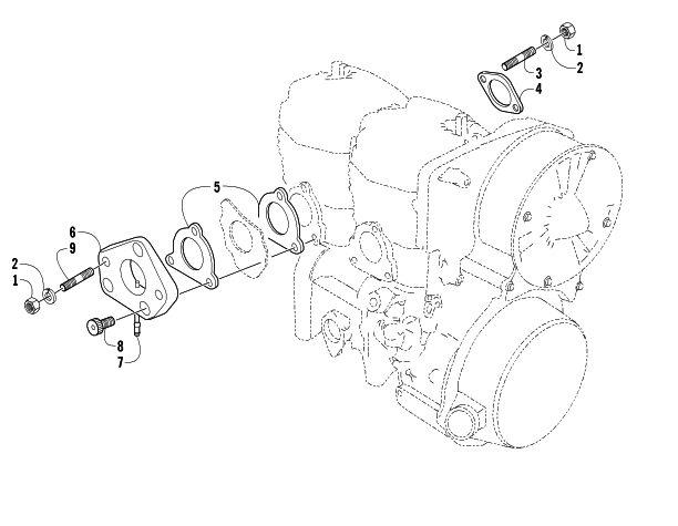 Parts Diagram for Arctic Cat 2006 Z 440 LX SNOWMOBILE INTAKE ASSEMBLY