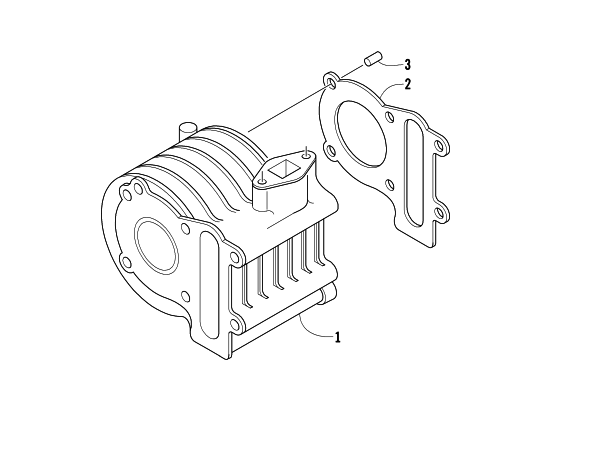 Parts Diagram for Arctic Cat 2004 90 Y-12 YOUTH 4-STROKE ATV CYLINDER ASSEMBLY
