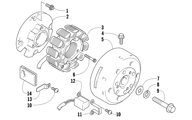 Parts Diagram for Arctic Cat 2005 M7 EFI 141 SNOWMOBILE MAGNETO