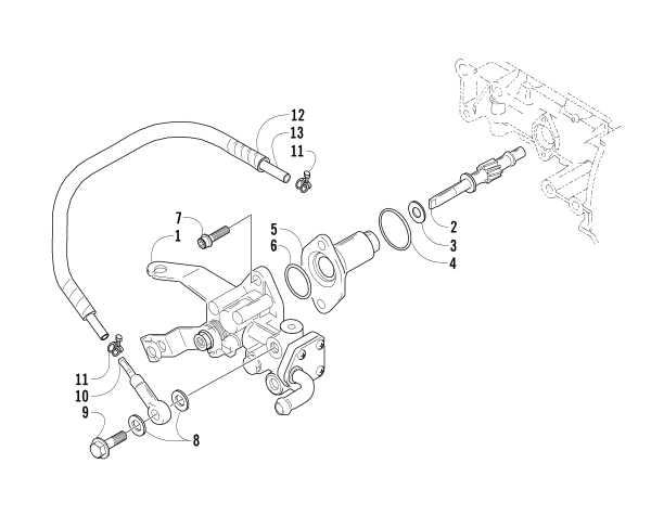 Parts Diagram for Arctic Cat 2012 F570 SNOWMOBILE OIL PUMP