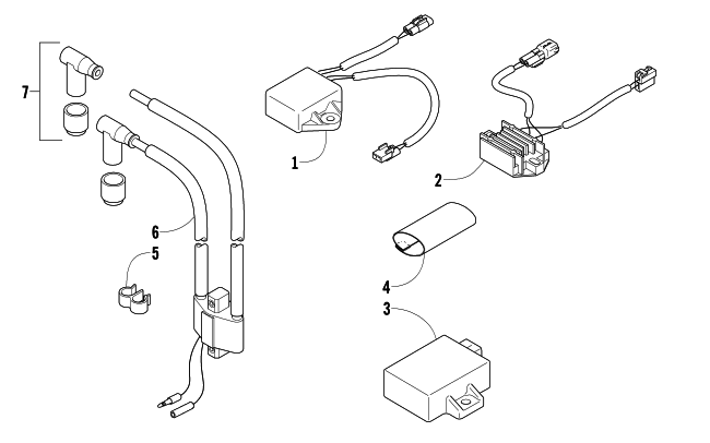 Parts Diagram for Arctic Cat 2006 FIRECAT 500 SNOWMOBILE ELECTRICAL