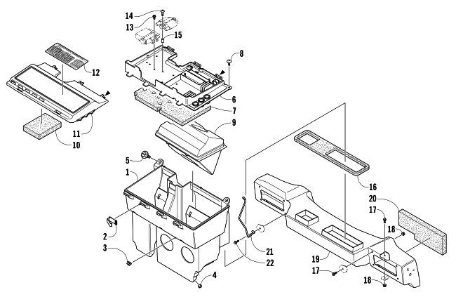 Parts Diagram for Arctic Cat 2005 Z 570 SNOWMOBILE AIR SILENCER ASSEMBLY