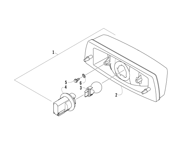 Parts Diagram for Arctic Cat 2011 TRV 1000s CRUISER ATV TAILLIGHT ASSEMBLY