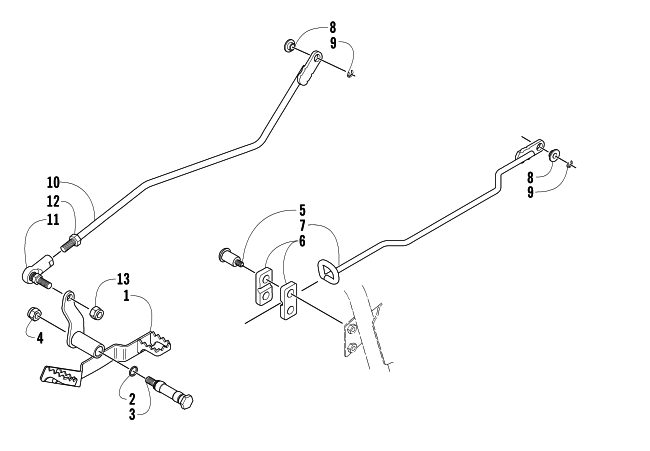 Parts Diagram for Arctic Cat 2005 250 2X4 ATV SHIFTER ASSEMBLY