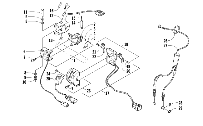 Parts Diagram for Arctic Cat 2006 ZR 900 EFI SNOWMOBILE CONTROL ASSEMBLY