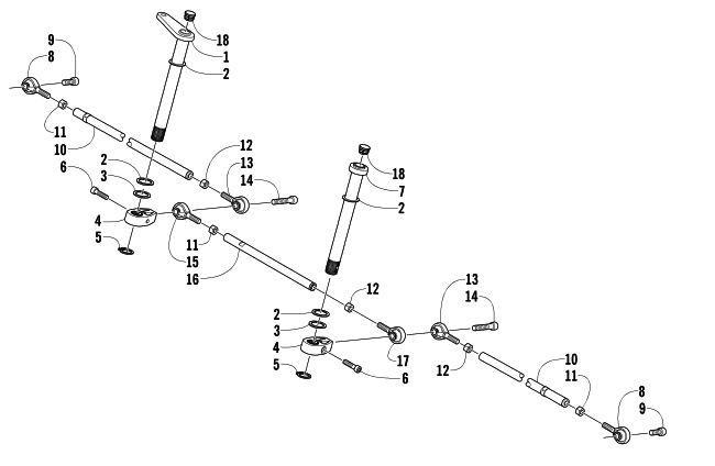 Parts Diagram for Arctic Cat 2005 M7 EFI 162 SNOWMOBILE TIE ROD ASSEMBLY