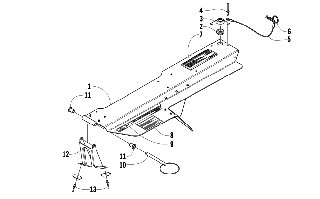 Parts Diagram for Arctic Cat 2005 BEARCAT WIDE TRACK SNOWMOBILE BELT GUARD ASSEMBLY