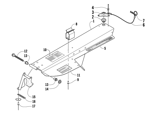 Parts Diagram for Arctic Cat 2004 PANTERA 550 SNOWMOBILE BELT GUARD ASSEMBLY