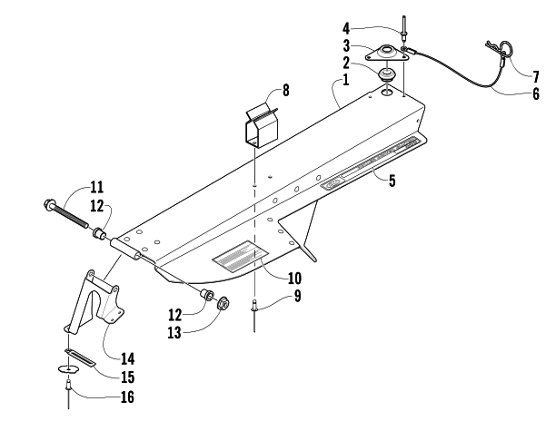 Parts Diagram for Arctic Cat 2005 PANTERA 600 EFI SNOWMOBILE BELT GUARD ASSEMBLY