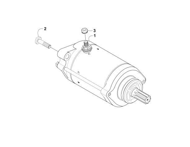 Parts Diagram for Arctic Cat 2007 PROWLER XT 650 H1 AUTOMATIC 4X4 ATV STARTER MOTOR ASSEMBLY
