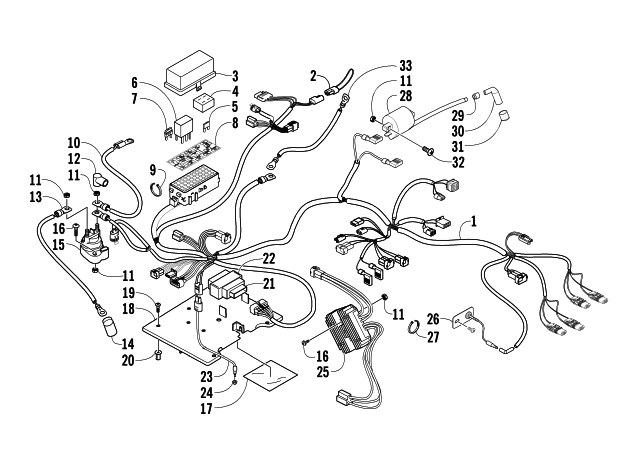 Parts Diagram for Arctic Cat 2005 400 AUTOMATIC TRANSMISSION 4X4 TBX ATV WIRING HARNESS ASSEMBLY
