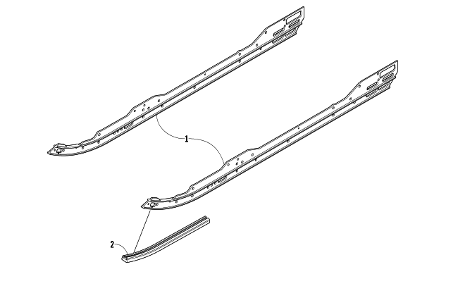 Parts Diagram for Arctic Cat 2005 FIRECAT 600 EFI LIMITED EDITION SNO PRO SNOWMOBILE SLIDE RAILS